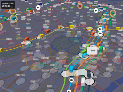 日本東京3D網(wǎng)站：Mini Tokyo 3D
